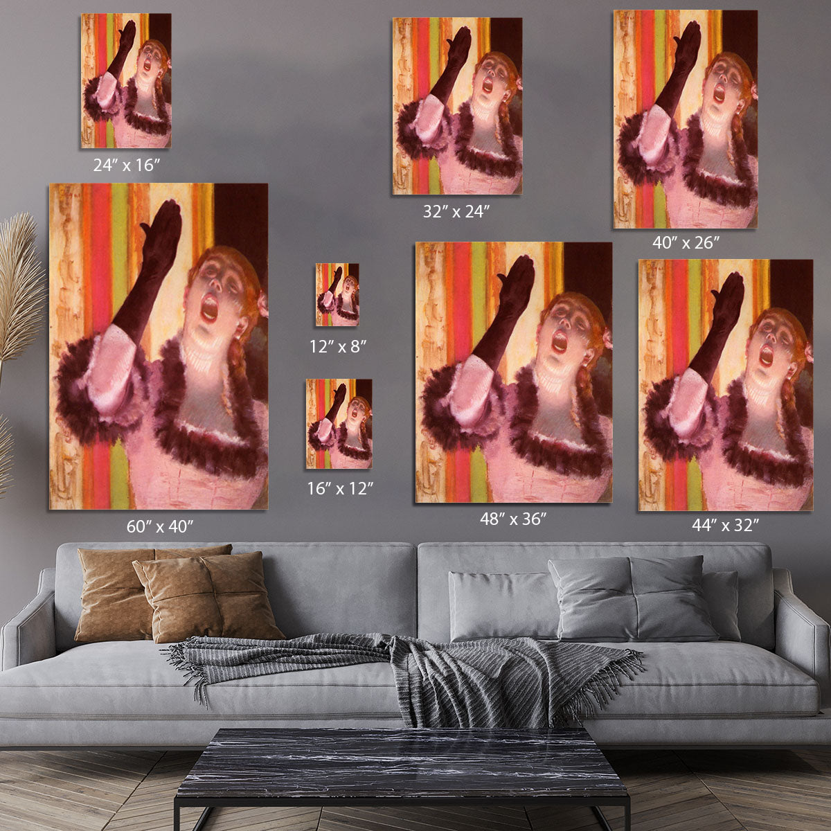 The singer with the glove by Degas Canvas Print or Poster - Canvas Art Rocks - 7