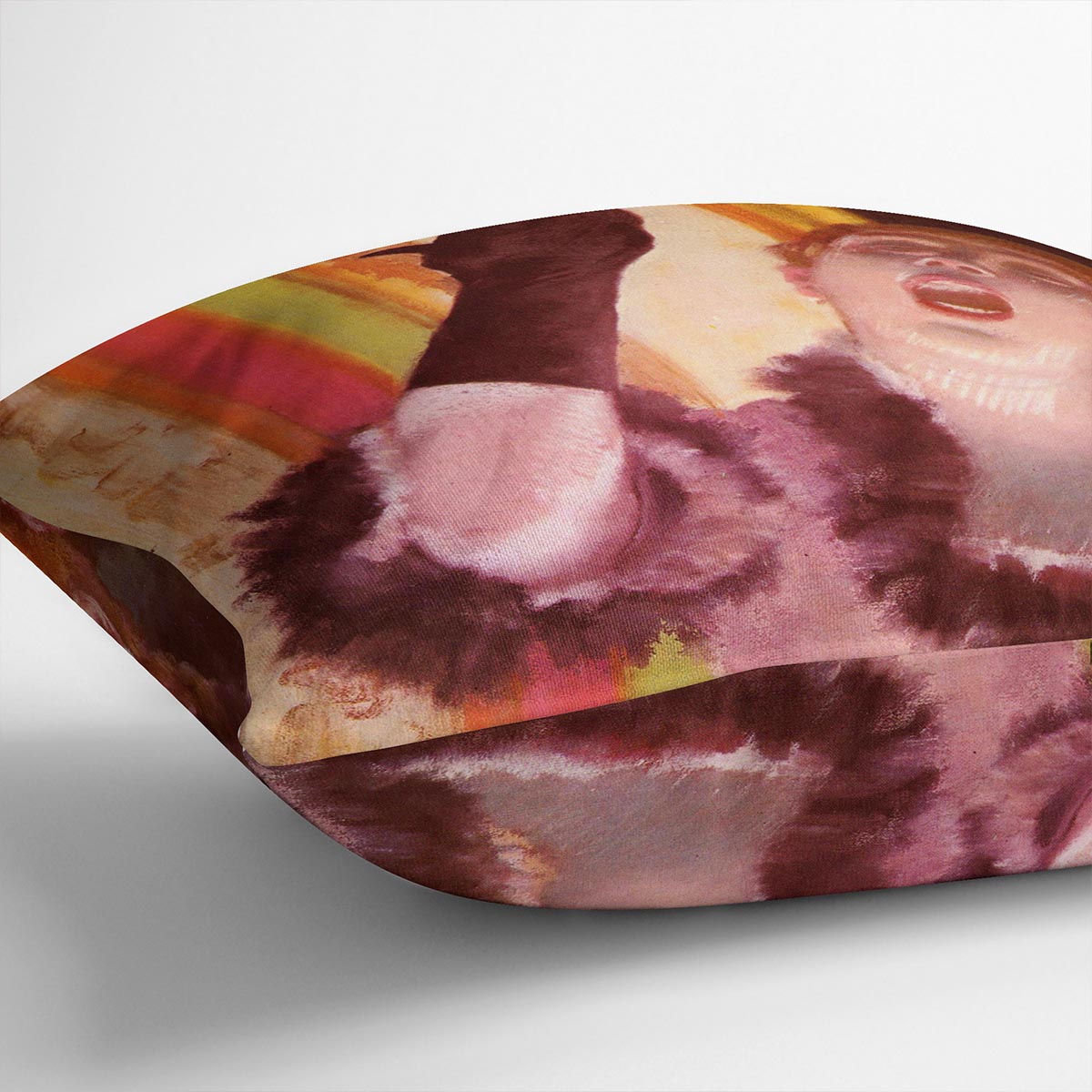 The singer with the glove by Degas Cushion