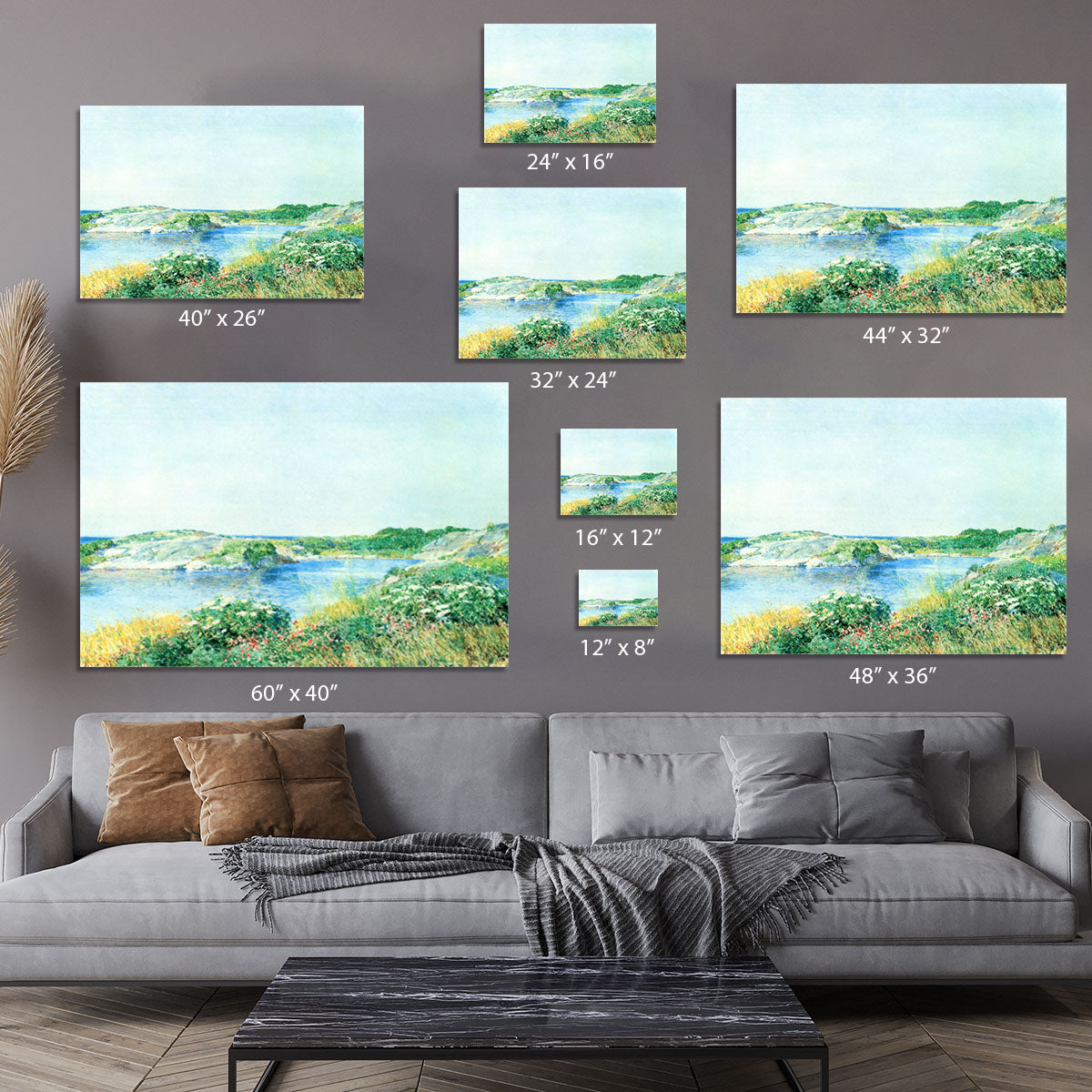 The small pond by Hassam Canvas Print or Poster - Canvas Art Rocks - 7