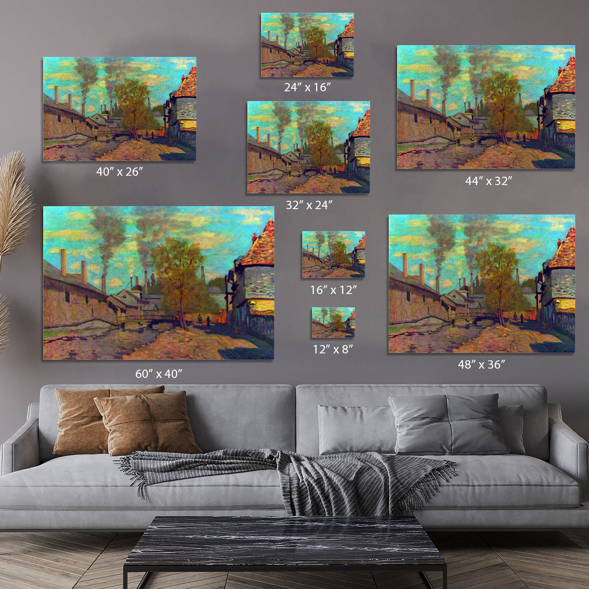 The stream of Robec by Claude Monet Canvas Print or Poster - Canvas Art Rocks - 7