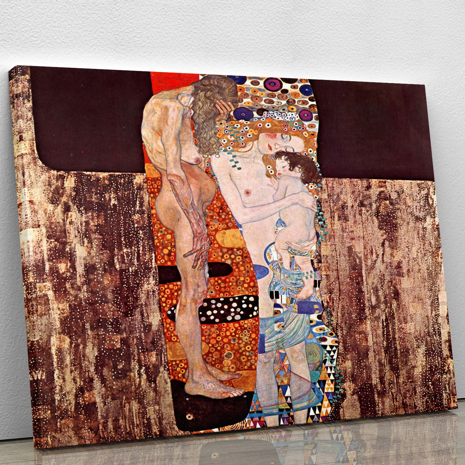 The three ages of a woman by Klimt Canvas Print or Poster - Canvas Art Rocks - 1