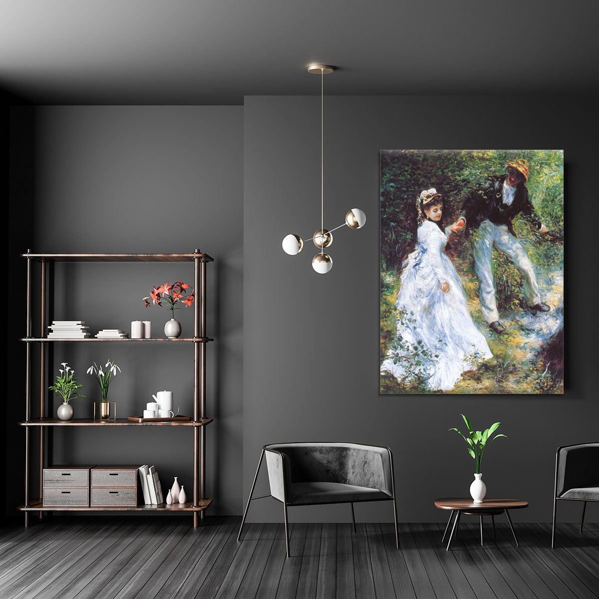 The walk by Renoir Canvas Print or Poster - Canvas Art Rocks - 5