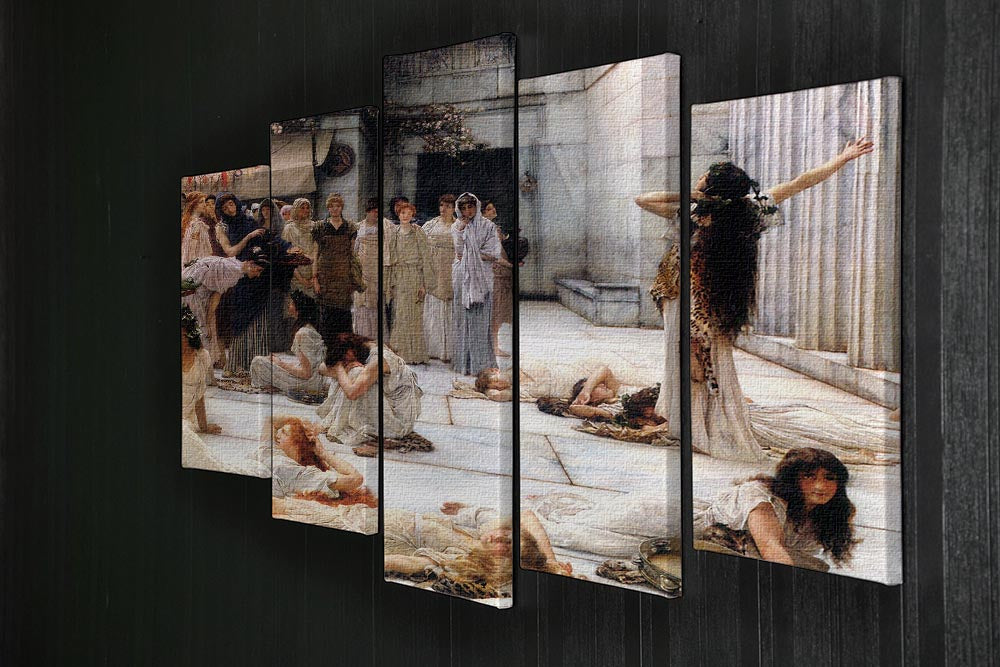 The women of Amphissa detail by Alma Tadema 5 Split Panel Canvas - Canvas Art Rocks - 2