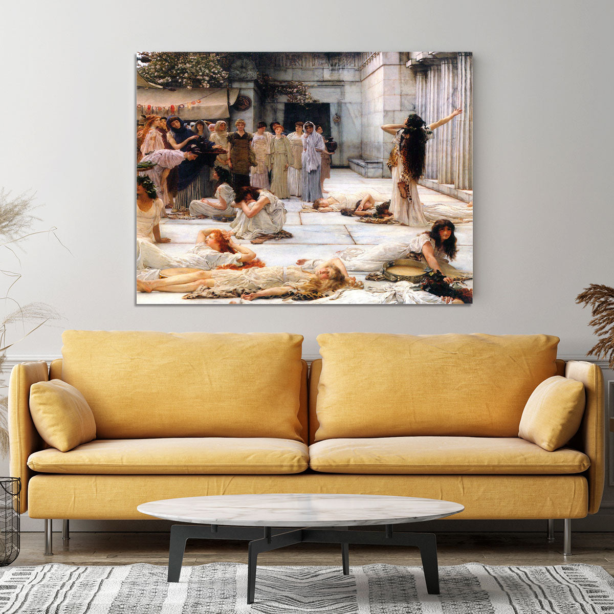 The women of Amphissa detail by Alma Tadema Canvas Print or Poster - Canvas Art Rocks - 4