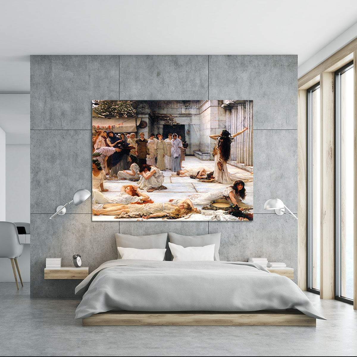 The women of Amphissa detail by Alma Tadema Canvas Print or Poster - Canvas Art Rocks - 5