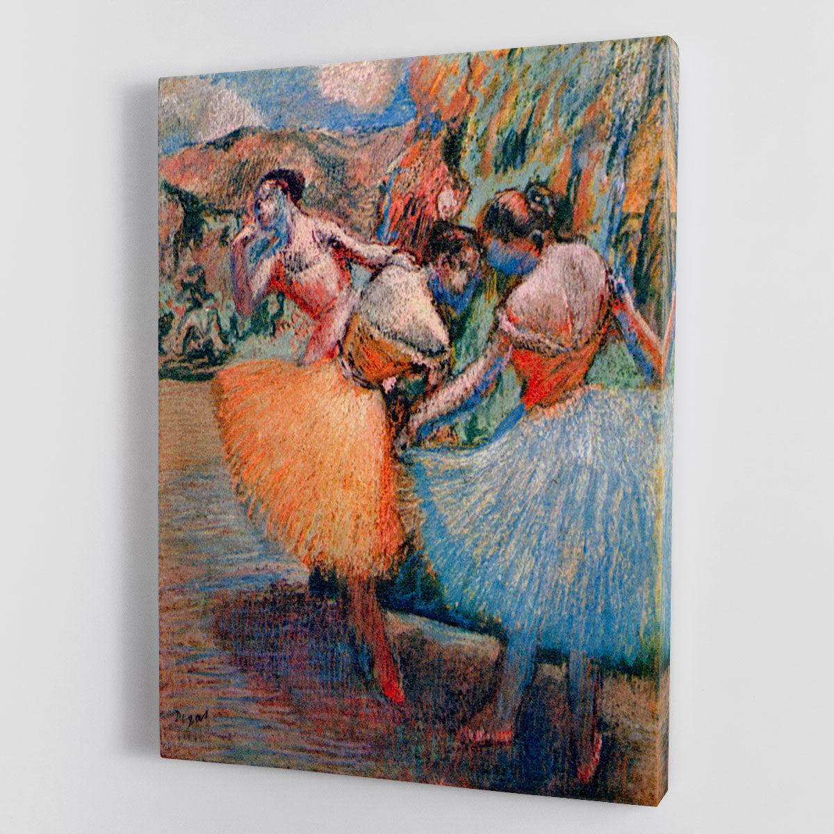 Three dancers 1 by Degas Canvas Print or Poster - Canvas Art Rocks - 1