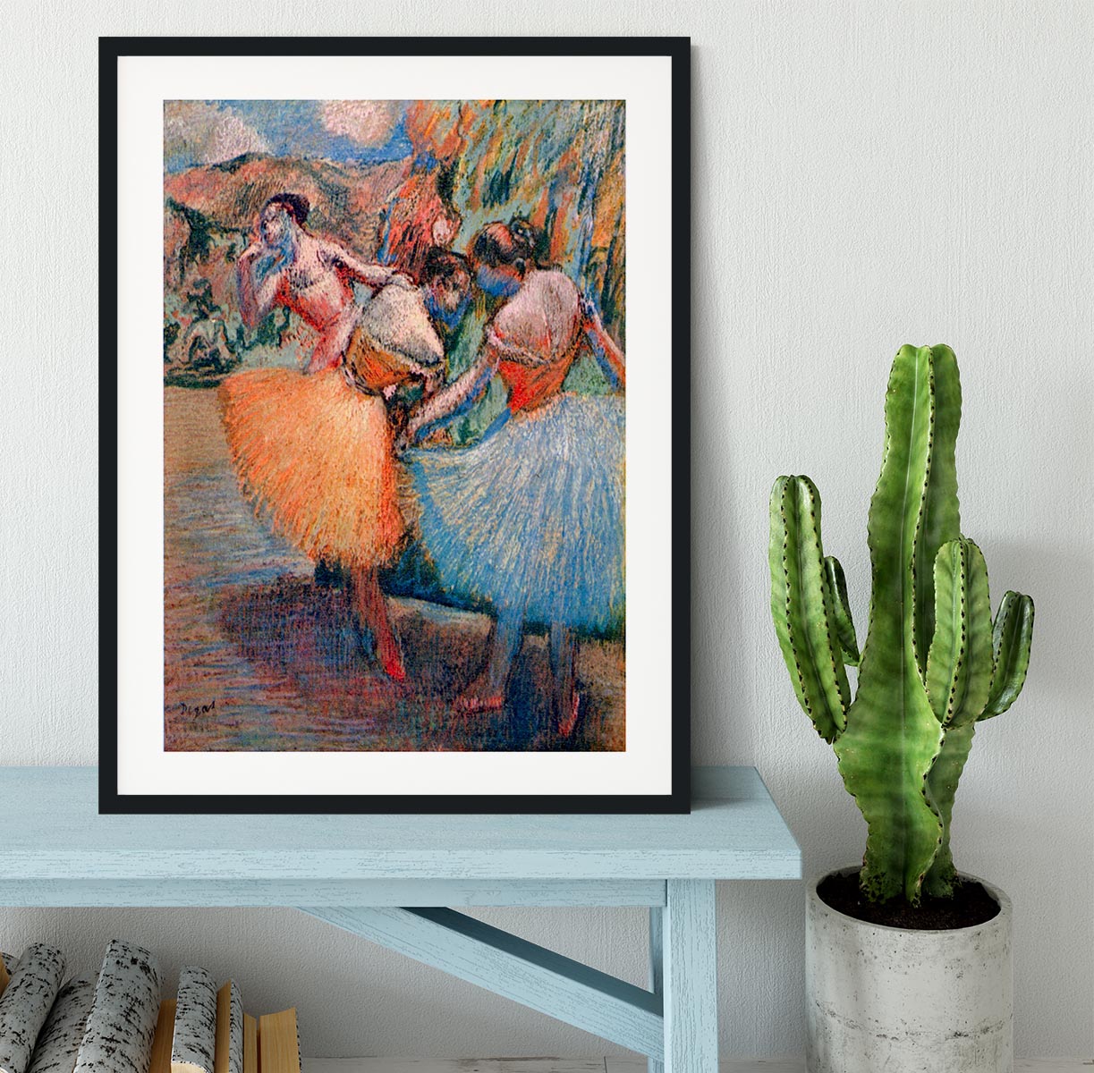 Three dancers 1 by Degas Framed Print - Canvas Art Rocks - 1