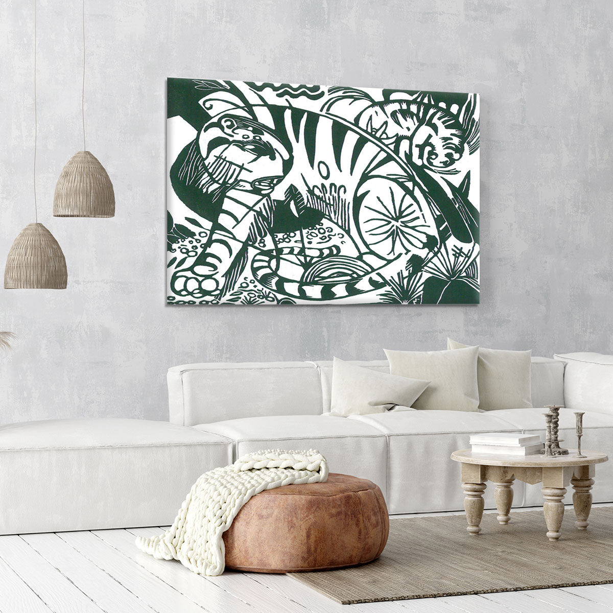 Tiger by Franz Marc Canvas Print or Poster - Canvas Art Rocks - 6