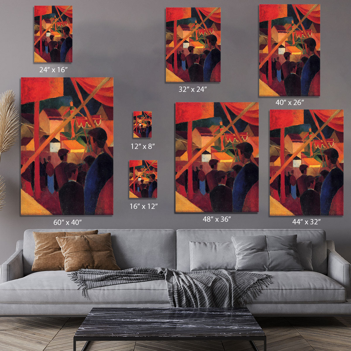 Tightrope by Macke Canvas Print or Poster - Canvas Art Rocks - 7