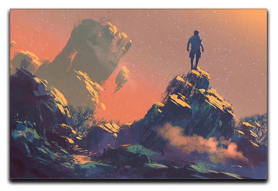 Top of the hill watching the stars Canvas Print or Poster - Canvas Art Rocks - 1