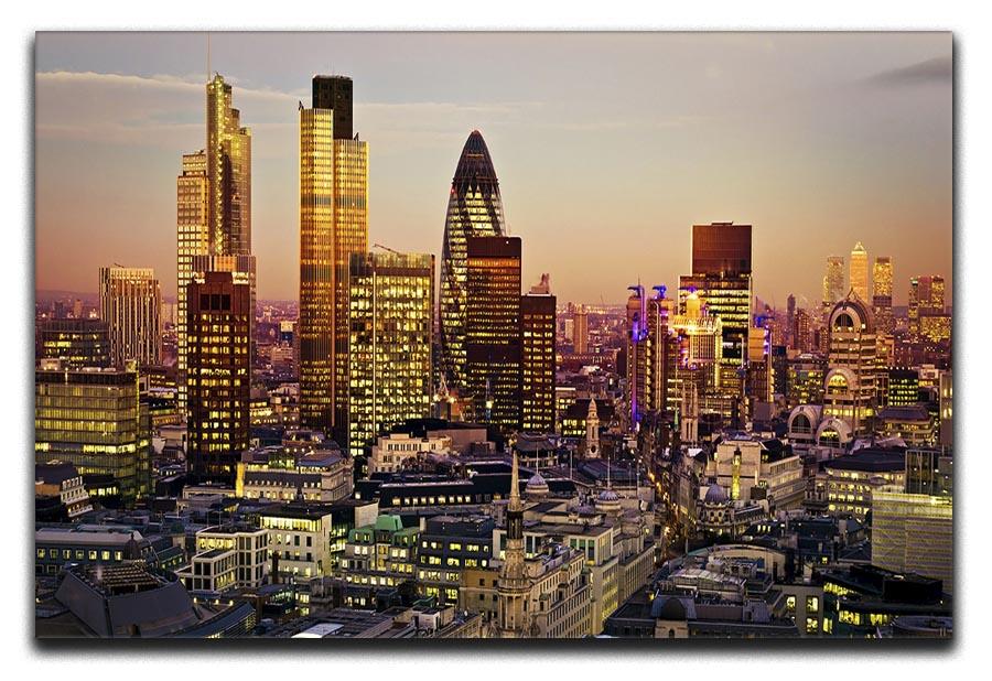 Tower 42 Gherkin Willis Building Stock Exchange Tower Canvas Print or Poster - Canvas Art Rocks - 1