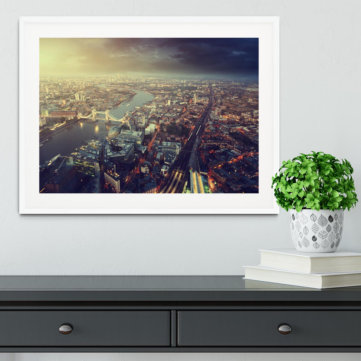 Tower Bridge in sunset time Framed Print - Canvas Art Rocks - 5