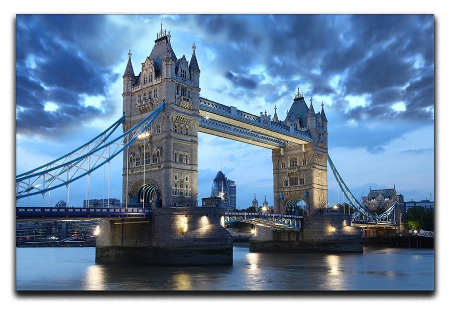 Tower Bridge in the evening Canvas Print or Poster - Canvas Art Rocks - 1