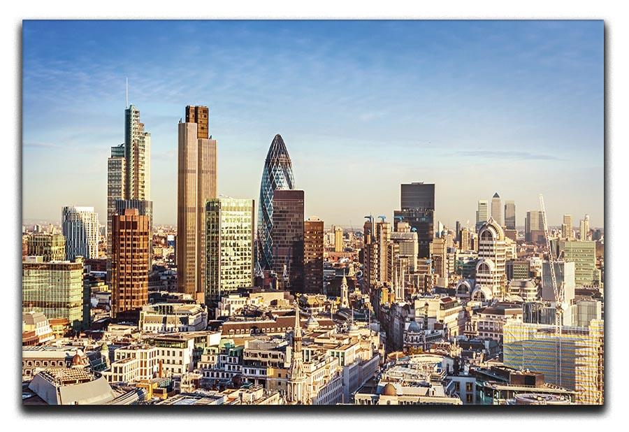 Tower Lloyds of London and Canary Wharf Canvas Print or Poster - Canvas Art Rocks - 1