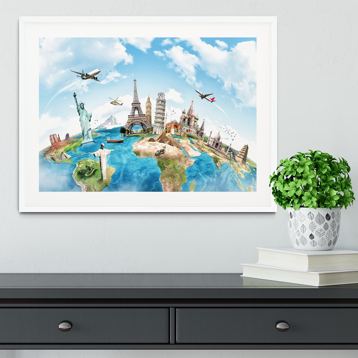 Travel the world Framed Print - Canvas Art Rocks - 5