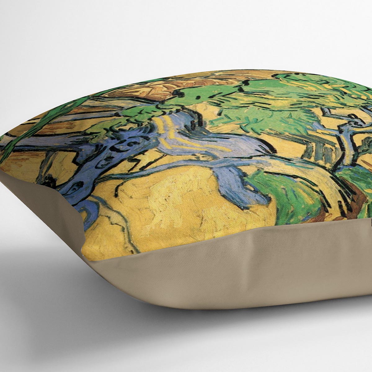 Tree Roots and Trunks by Van Gogh Cushion