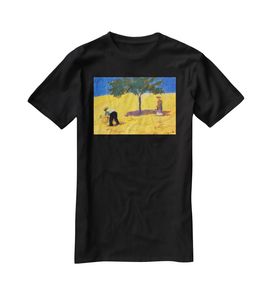 Tree in Cornfeld by Macke T-Shirt - Canvas Art Rocks - 1