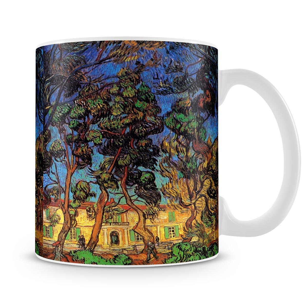 Trees in the Garden of Saint-Paul Hospital by Van Gogh Mug - Canvas Art Rocks - 4