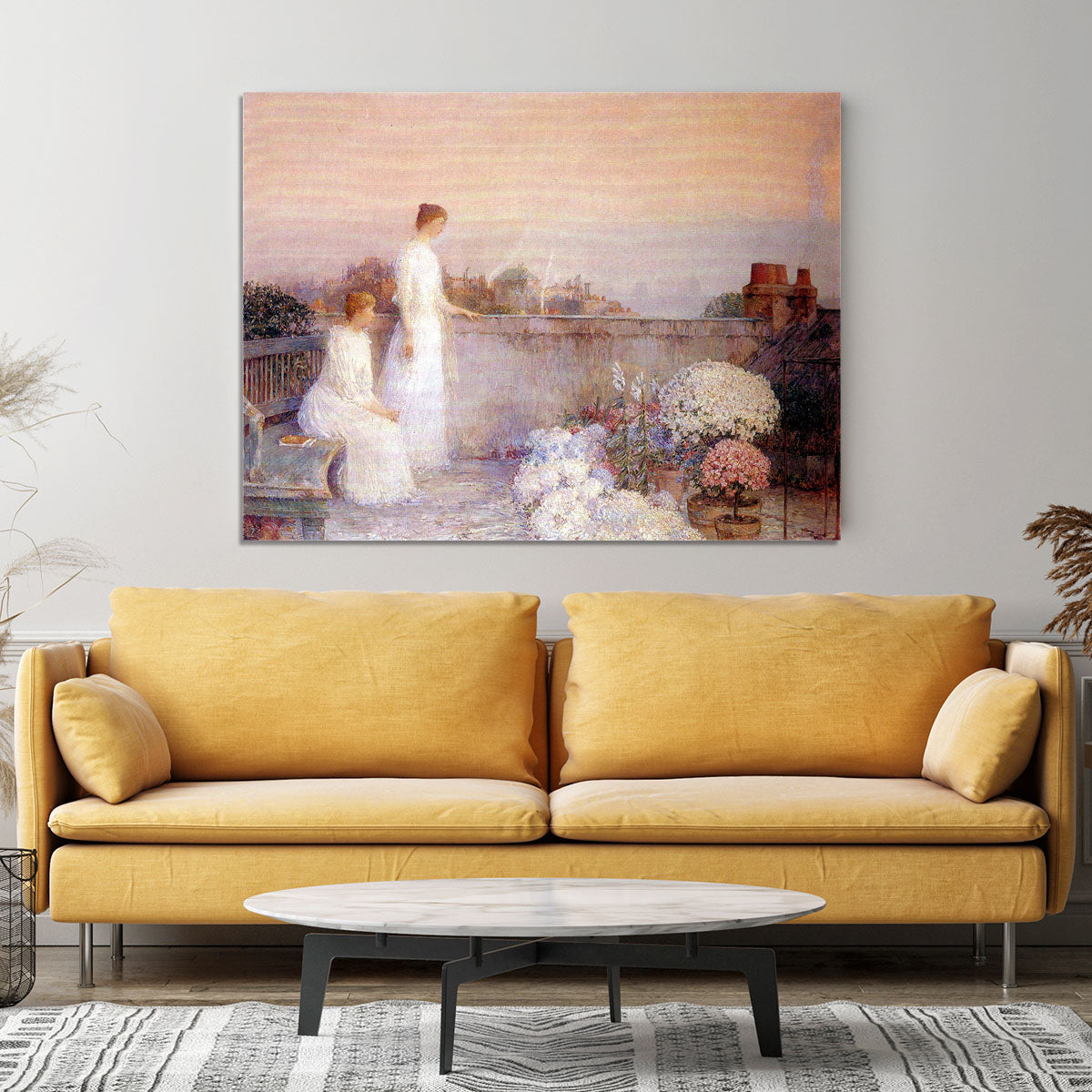 Twilight by Hassam Canvas Print or Poster - Canvas Art Rocks - 4