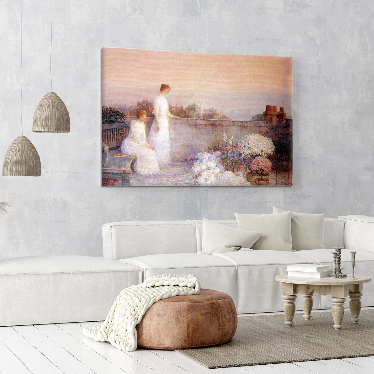 Twilight by Hassam Canvas Print or Poster - Canvas Art Rocks - 6