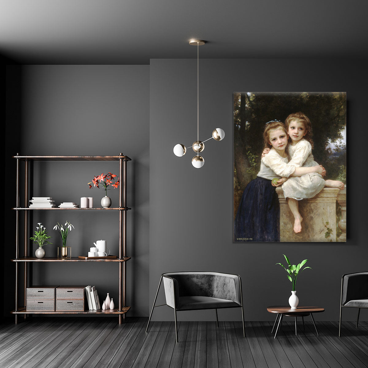 Two Sisters By Bouguereau Canvas Print or Poster - Canvas Art Rocks - 5