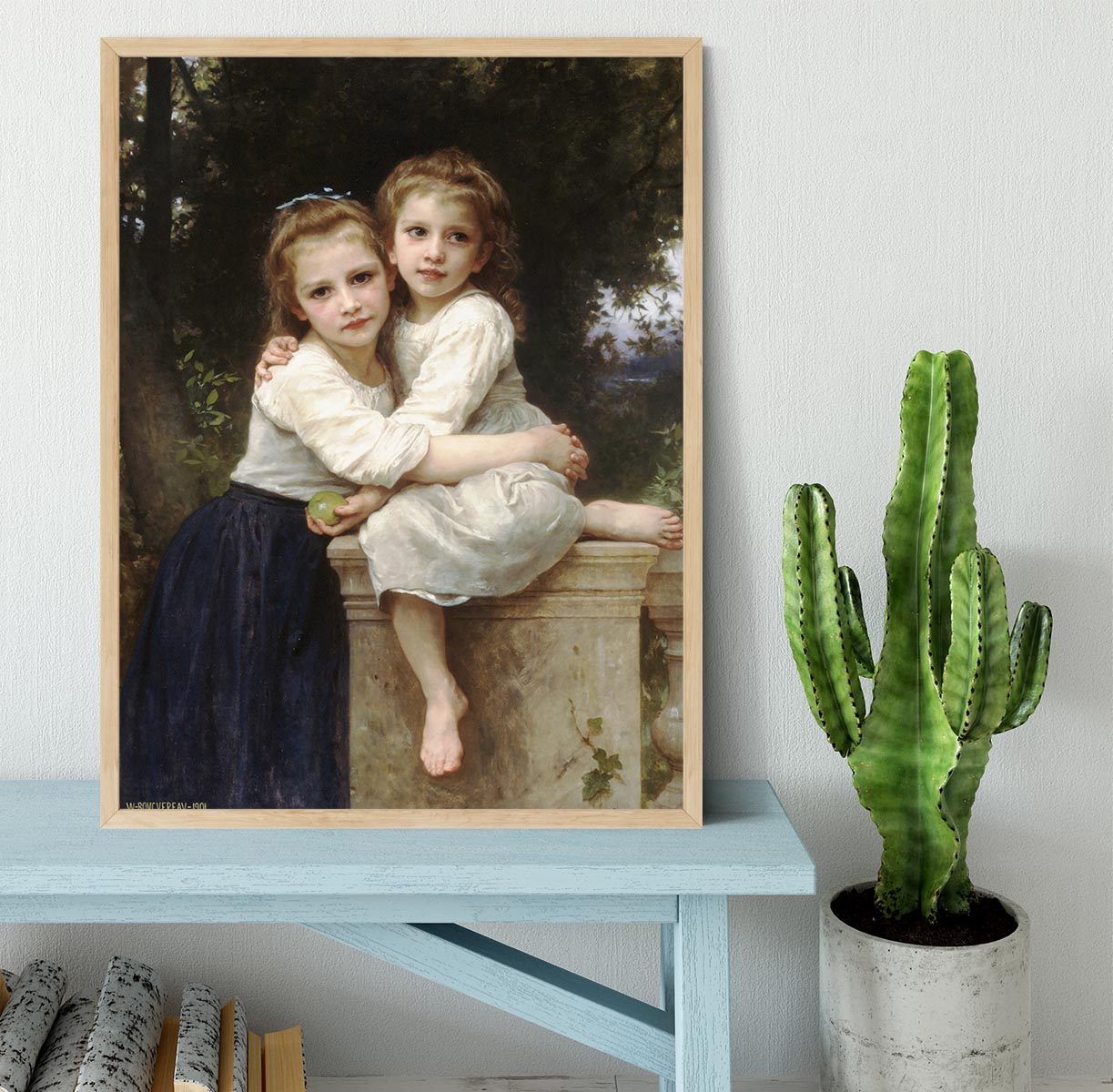 Two Sisters By Bouguereau Framed Print - Canvas Art Rocks - 4