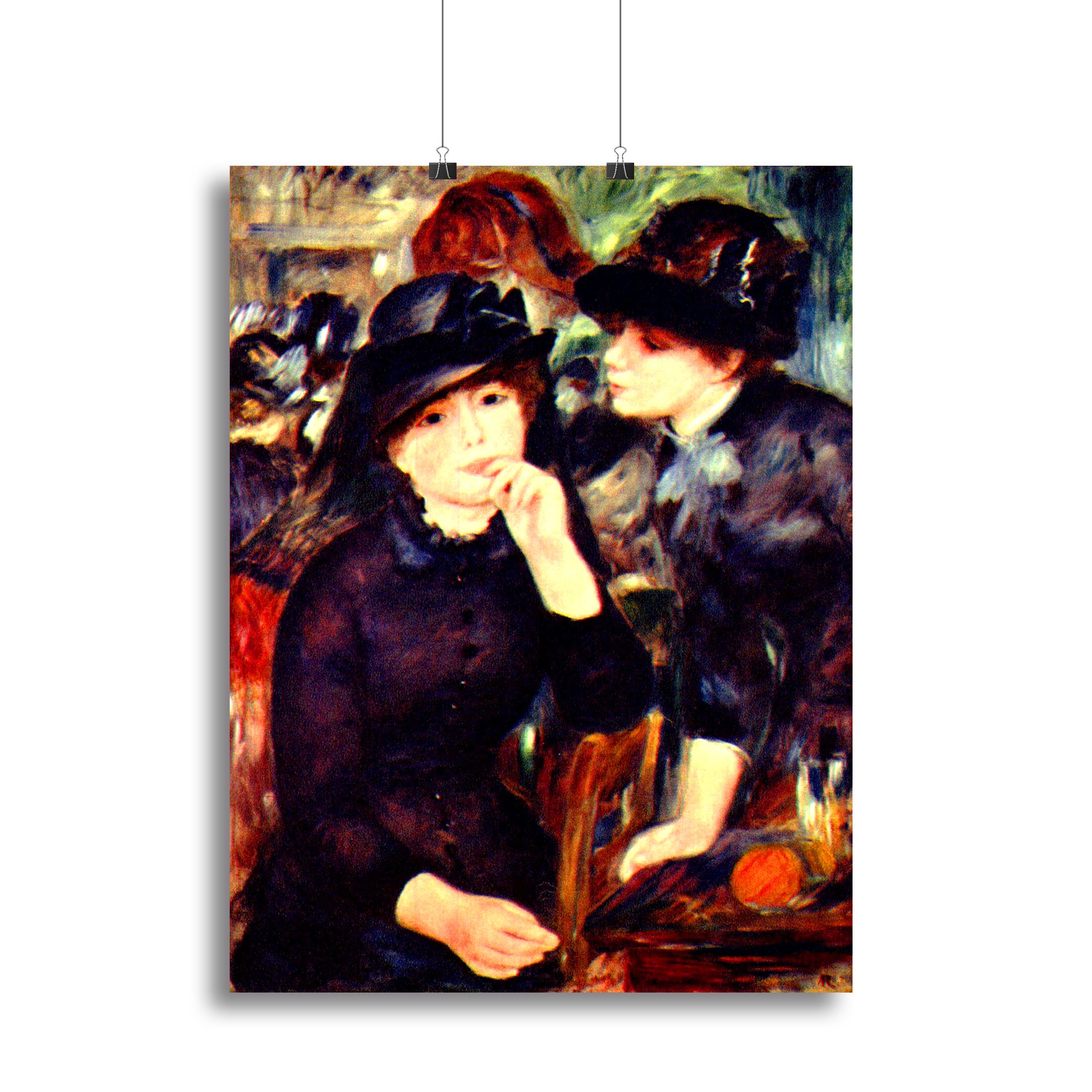Two girls in black by Renoir Canvas Print or Poster - Canvas Art Rocks - 2