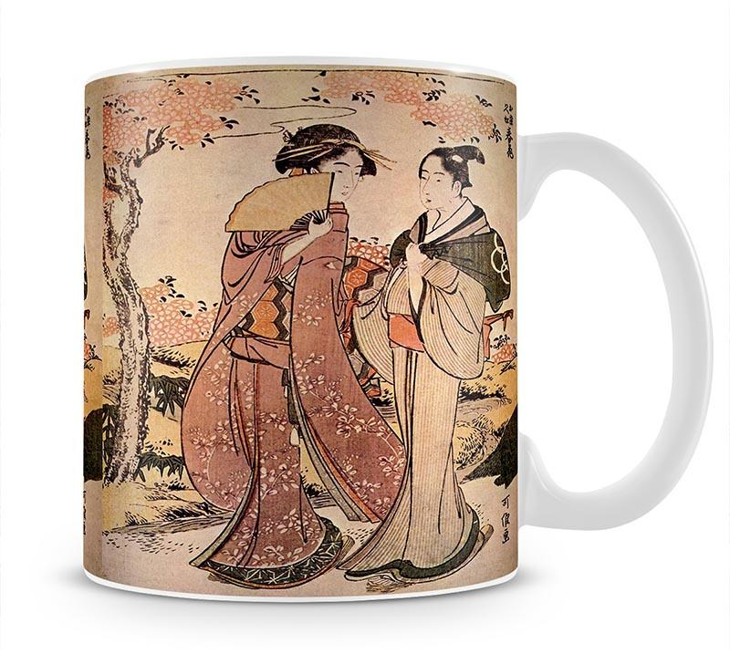 Two women by Hokusai Mug - Canvas Art Rocks - 1
