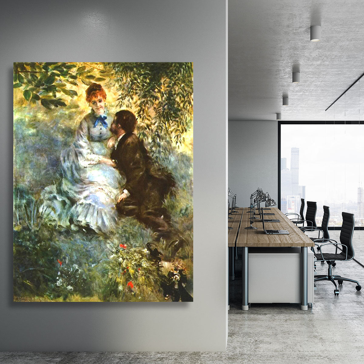 Twosome by Renoir Canvas Print or Poster - Canvas Art Rocks - 3