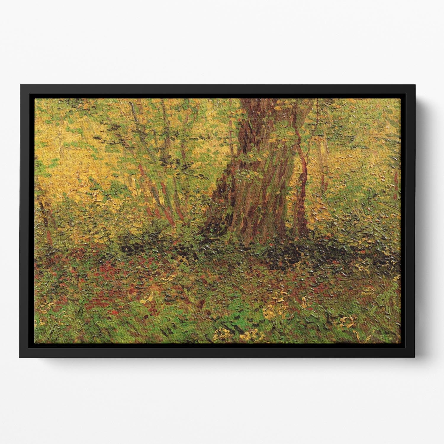 Undergrowth 2 by Van Gogh Floating Framed Canvas