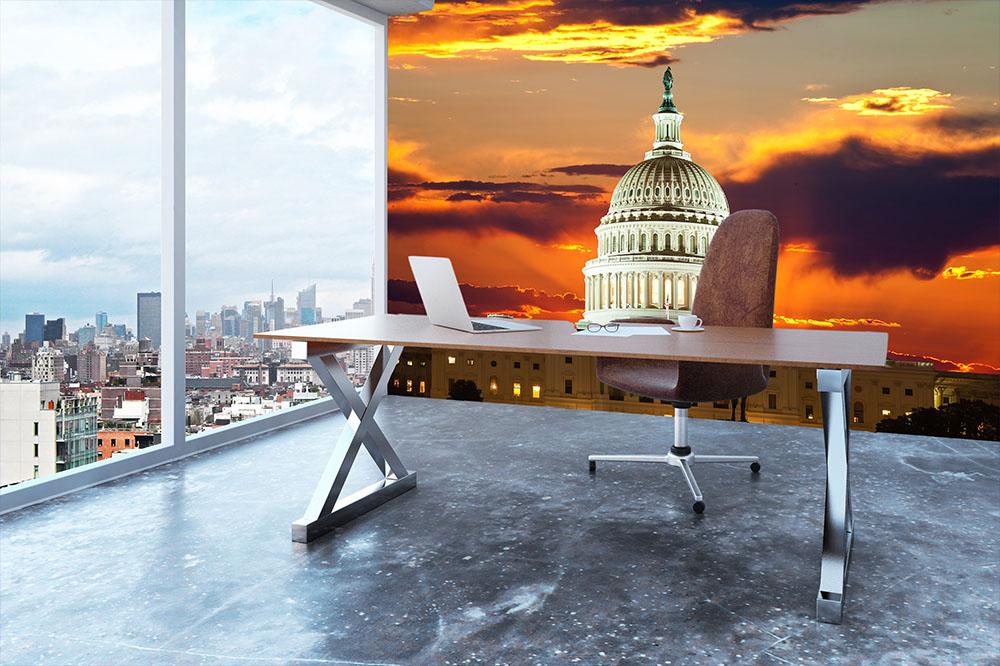 United States Capitol Building Wall Mural Wallpaper - Canvas Art Rocks - 3