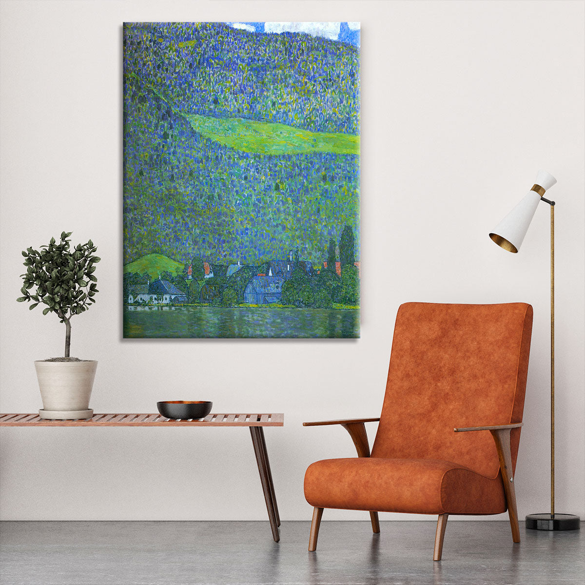 Unterach at the Attersee by Klimt Canvas Print or Poster - Canvas Art Rocks - 6