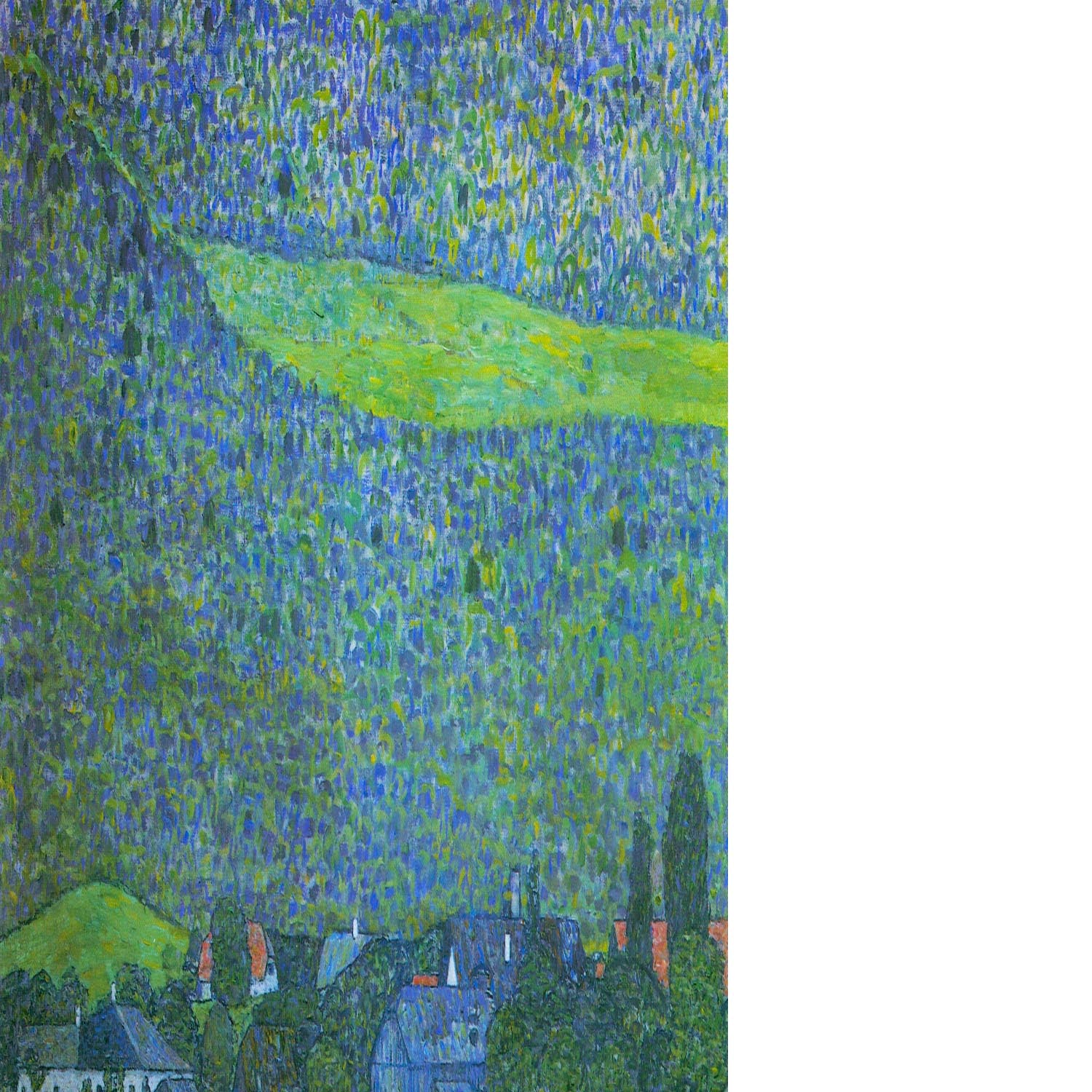 Unterach at the Attersee by Klimt Floating Framed Canvas