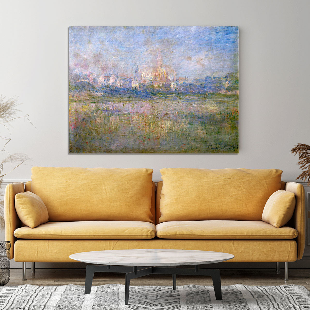 Vctheuil in the fog by Monet Canvas Print or Poster - Canvas Art Rocks - 4