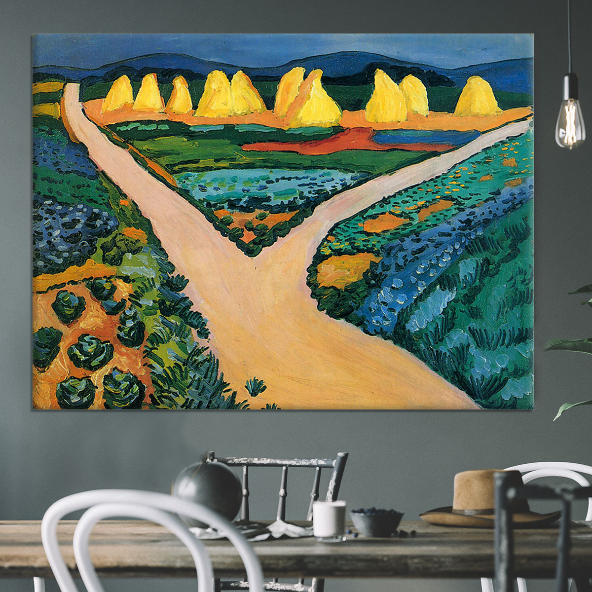 Vegetable Fields by Macke Canvas Print or Poster - Canvas Art Rocks - 3
