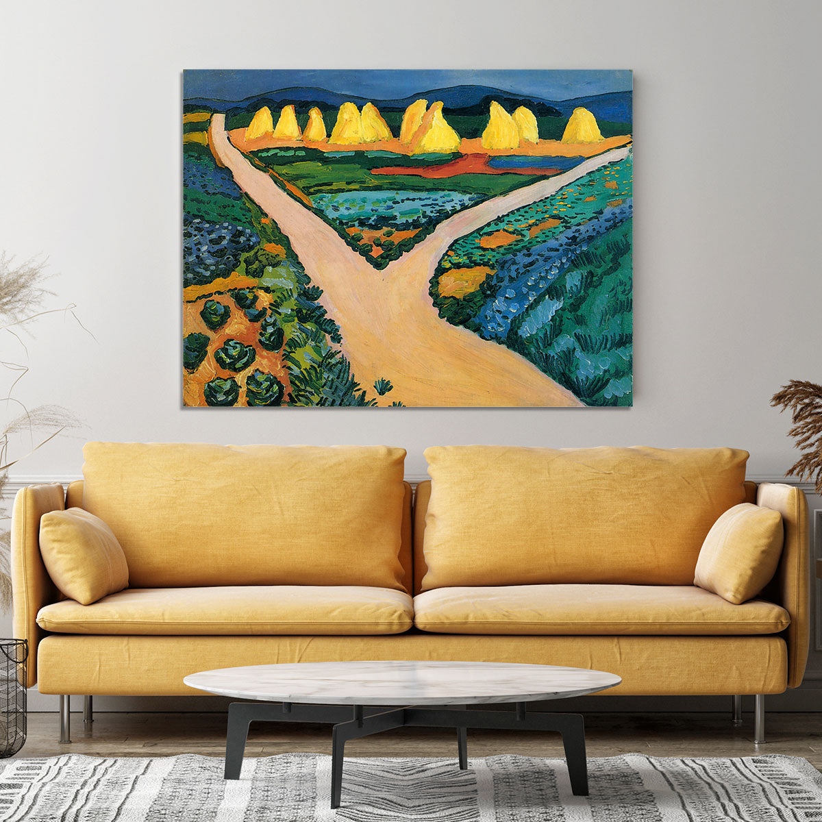 Vegetable Fields by Macke Canvas Print or Poster - Canvas Art Rocks - 4