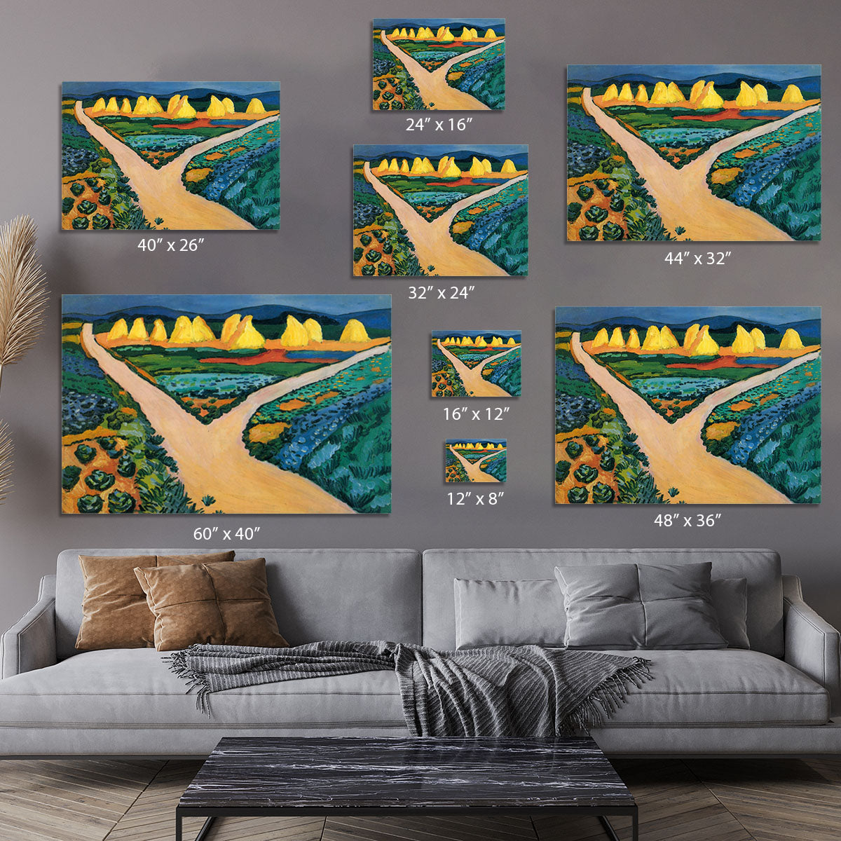 Vegetable Fields by Macke Canvas Print or Poster - Canvas Art Rocks - 7