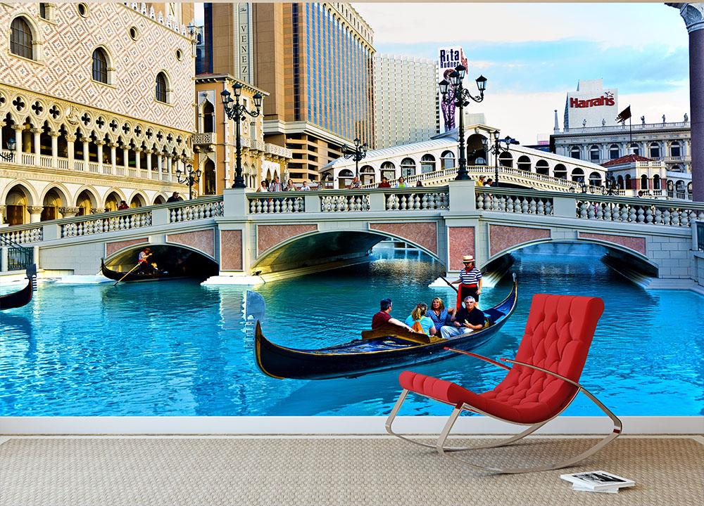 Venice Theme Venetian Wall Mural Wallpaper - Canvas Art Rocks - 2