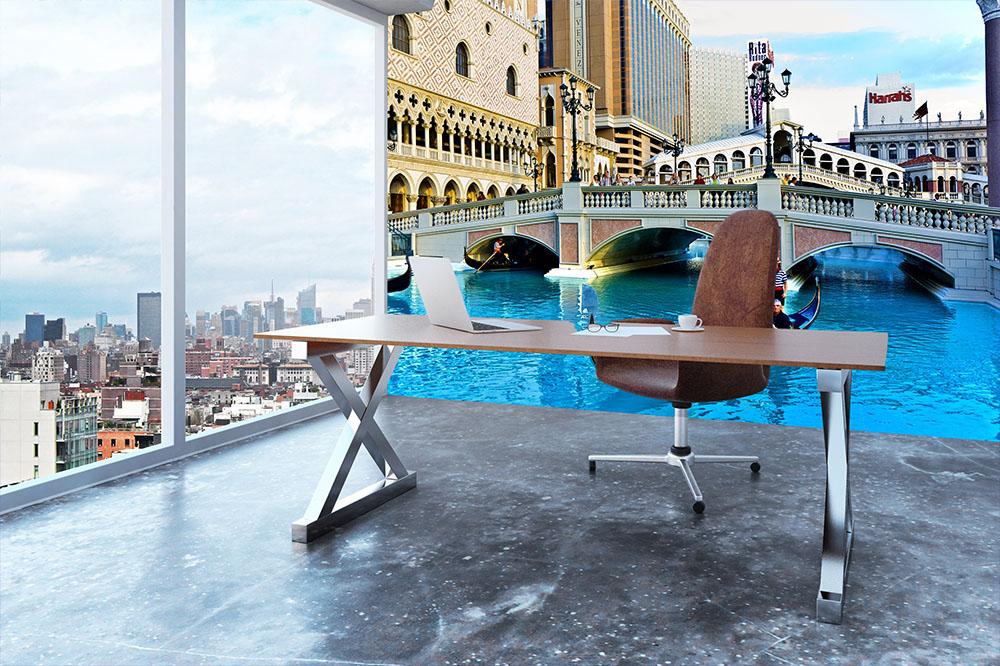 Venice Theme Venetian Wall Mural Wallpaper - Canvas Art Rocks - 3