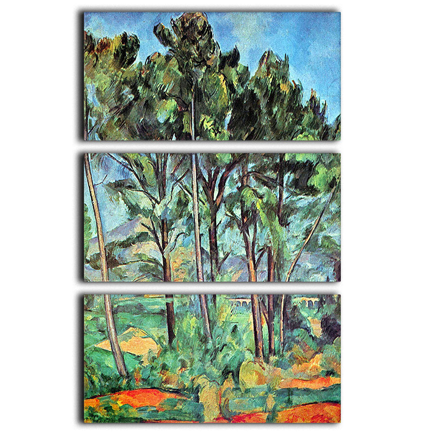 Viaduct by Cezanne 3 Split Panel Canvas Print - Canvas Art Rocks - 1