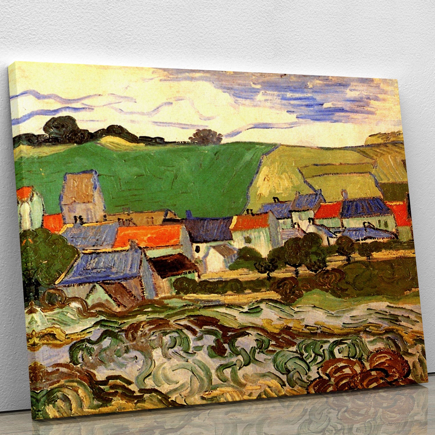 View of Auvers by Van Gogh Canvas Print or Poster - Canvas Art Rocks - 1