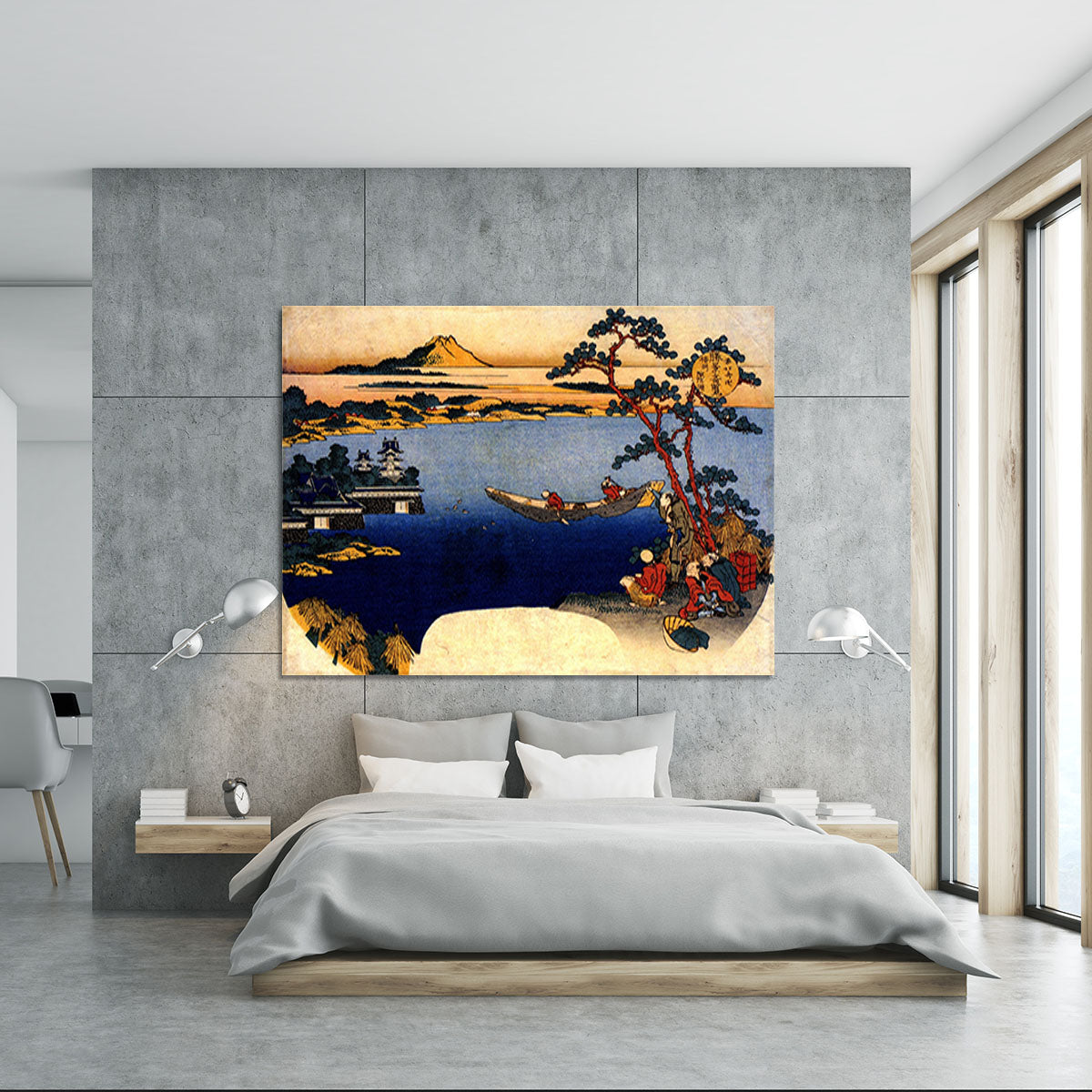 View of lake Suwa by Hokusai Canvas Print or Poster - Canvas Art Rocks - 5