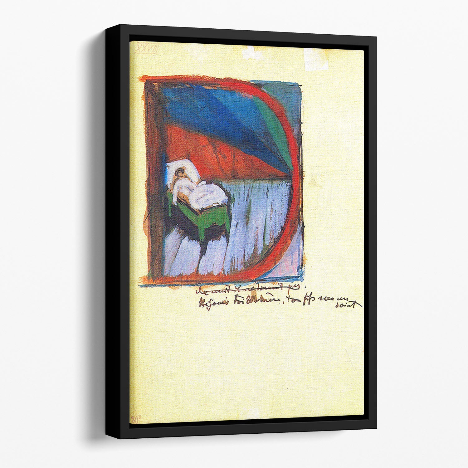 Vignette D by Franz Marc Floating Framed Canvas