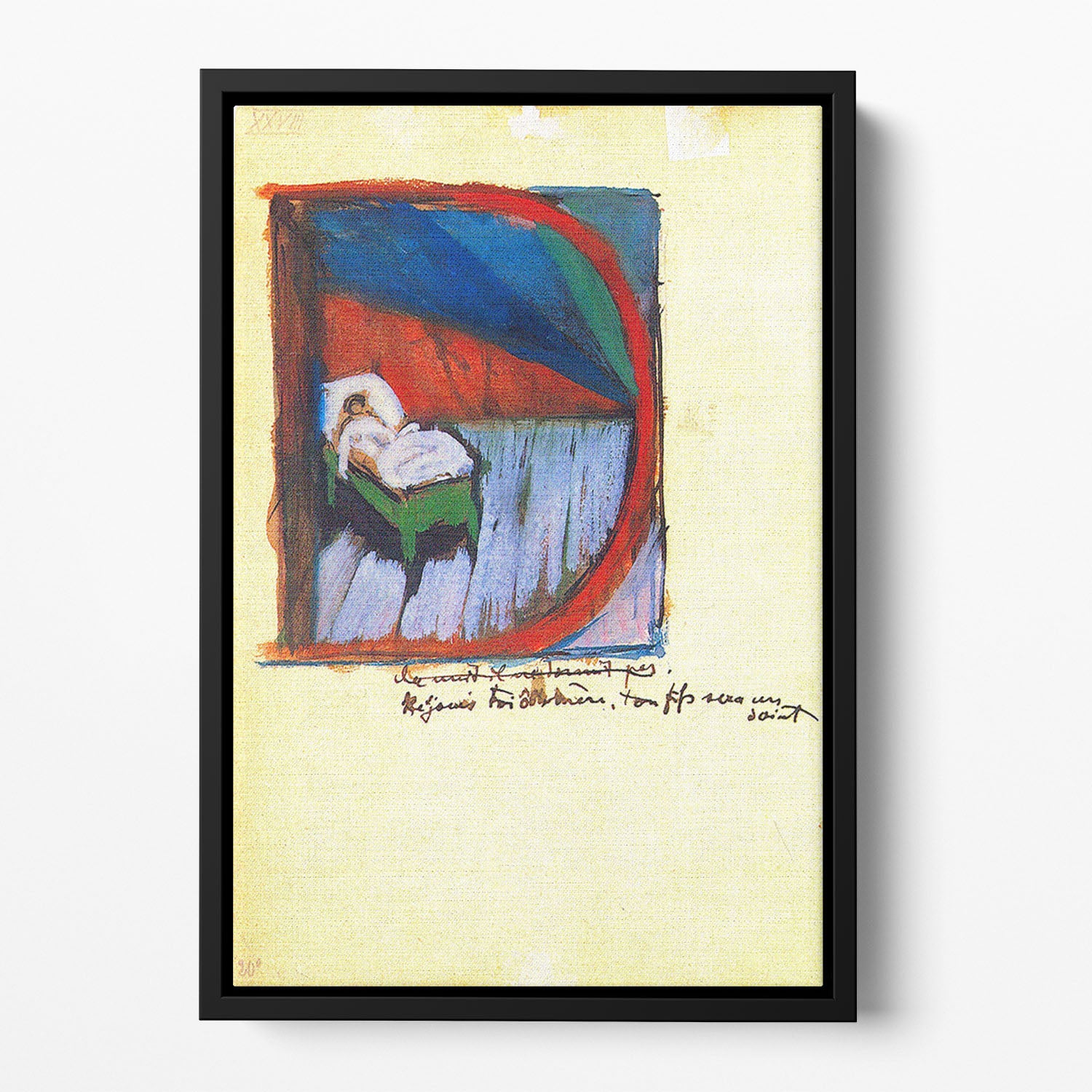 Vignette D by Franz Marc Floating Framed Canvas