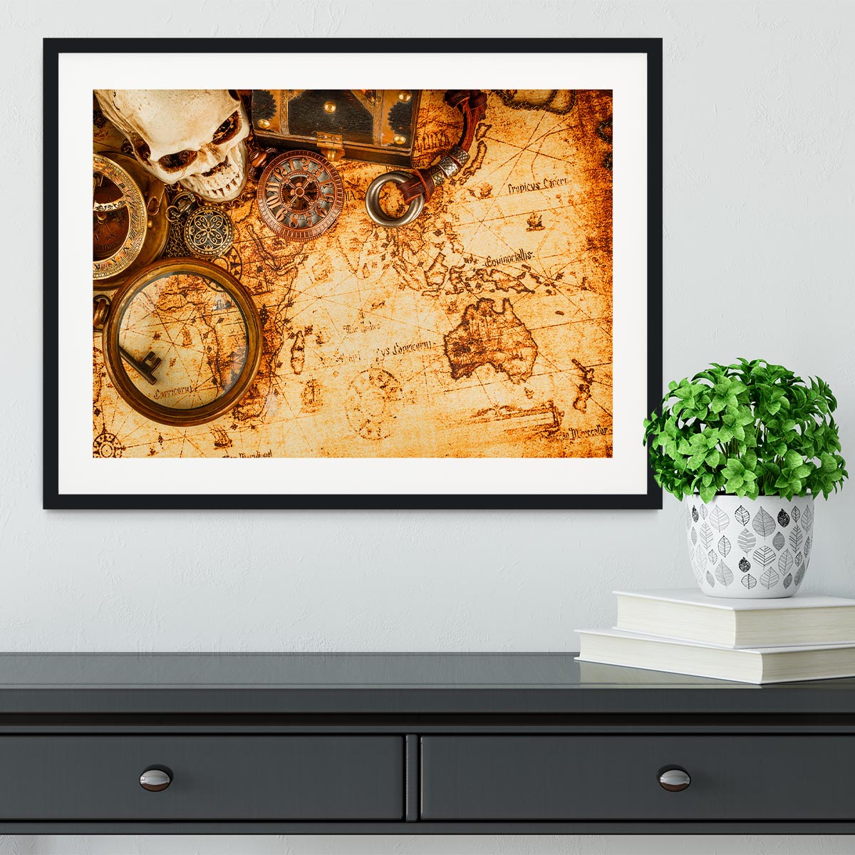 Vintage grunge still life Framed Print - Canvas Art Rocks - 1