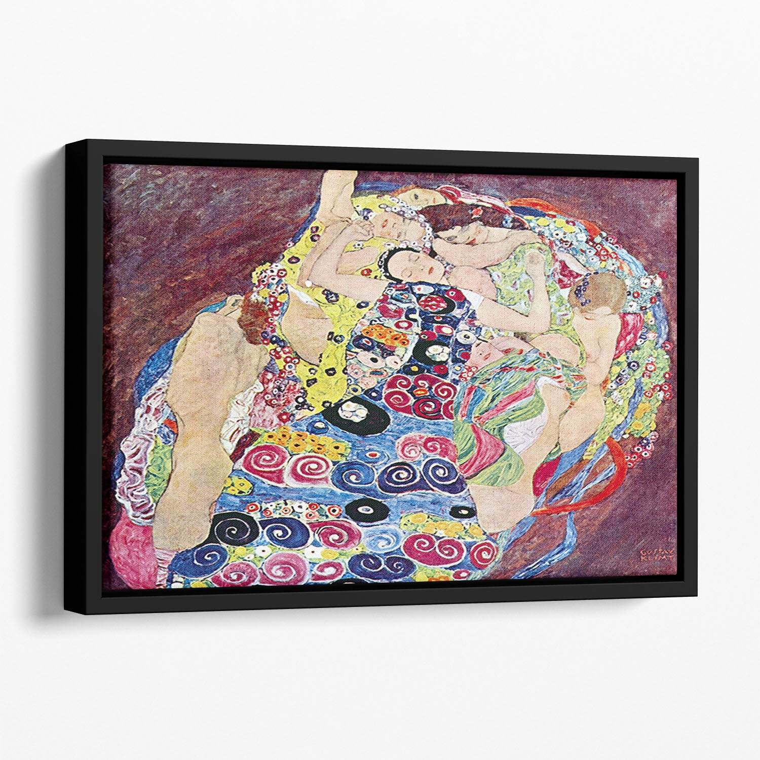 Virgins by Klimt Floating Framed Canvas