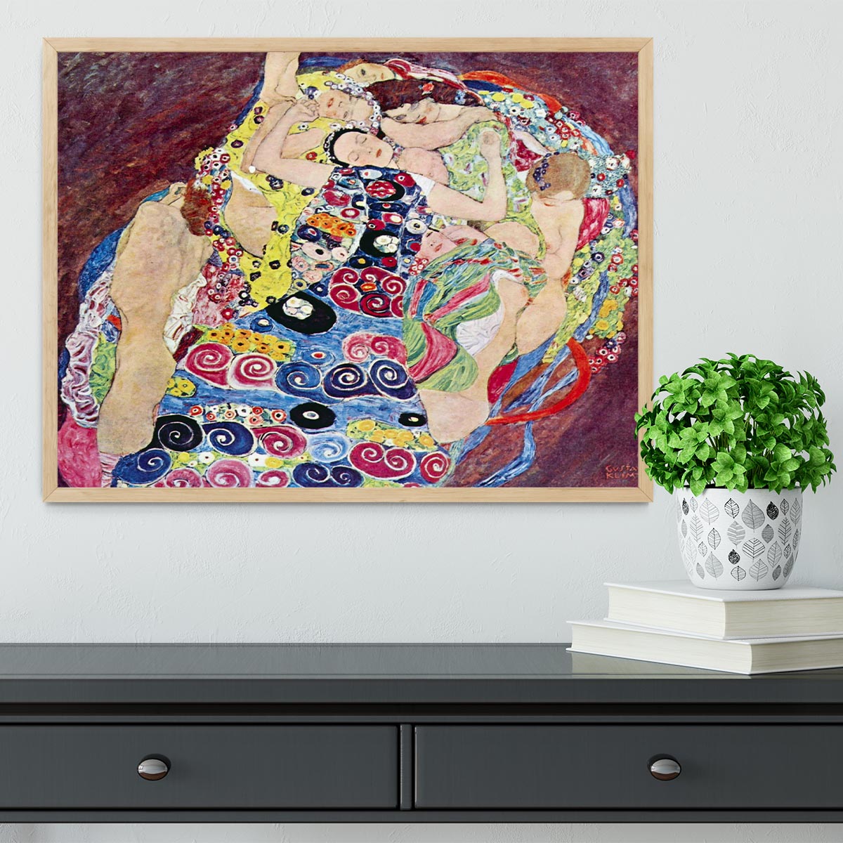 Virgins by Klimt Framed Print - Canvas Art Rocks - 4