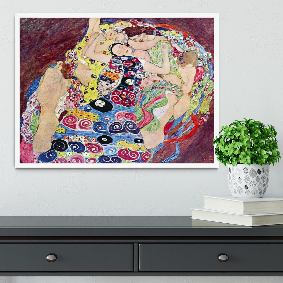 Virgins by Klimt Framed Print - Canvas Art Rocks -6