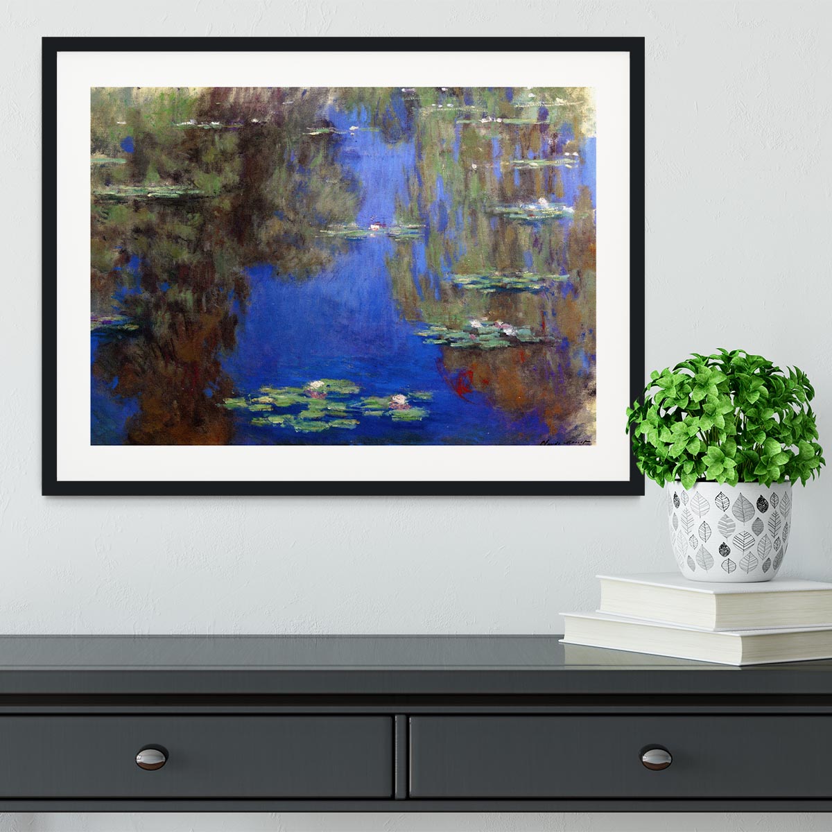 Water Lilies 6 By Manet Framed Print - Canvas Art Rocks - 1