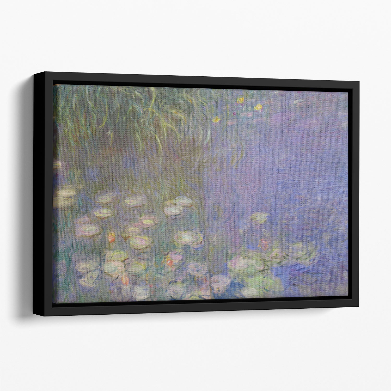 Water Lillies 13 by Monet Floating Framed Canvas